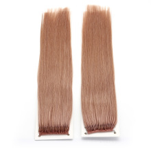 Pink Silk-Straight 18inch Human Hair Virgin Hair Brazilian Hair Extensions Knot Thread Hair Extension Remy Hair